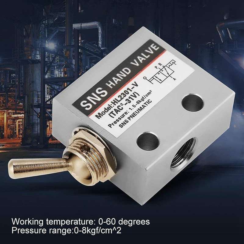 Sns Toggle Switch G1/8 Pneumatic Mechanical Valve Pressure 0-8kgf/cm