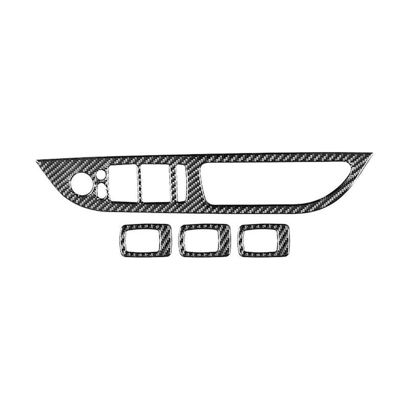 Window Lift Switch Panel Cover Trim Carbon Fiber for Bmw