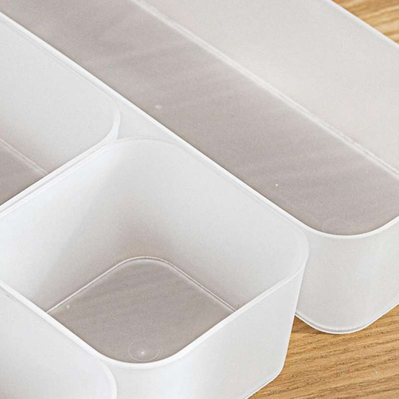 5pcs Drawer Cosmetic Organizer Box Plastic Closet Drawer Organizers