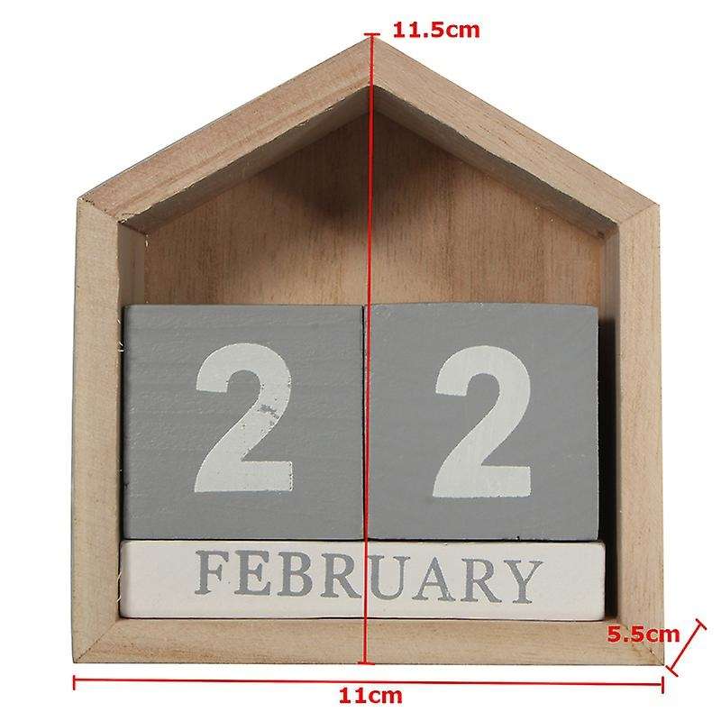 Vintage Design House Shape Perpetual Calendar Artcraft