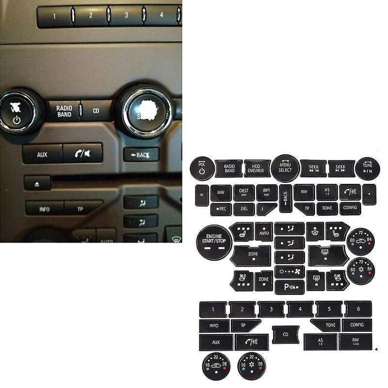 Car Air Conditioning Climate Radio Repair Kit Decals for Saab 3rd