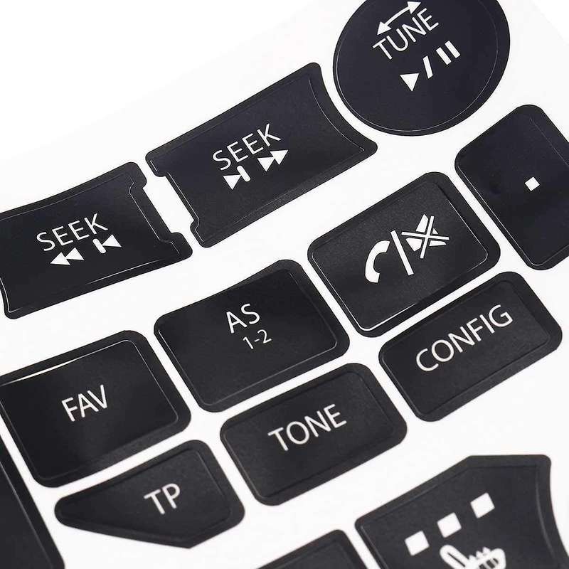 Car Air Conditioning Climate Radio Repair Kit Decals for Saab 3rd