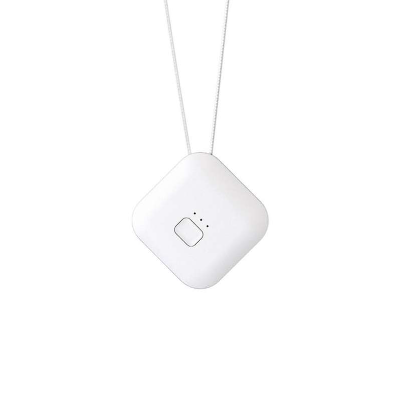 Air Purifier Usb Portable Personal Wearable Necklace Negative White