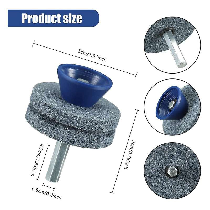 Double Layer Mower Blade Sharpener for Any Power Drill/hand Drill
