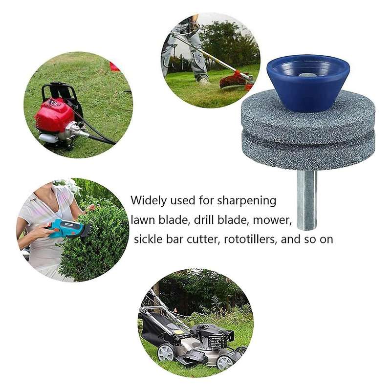 Double Layer Mower Blade Sharpener for Any Power Drill/hand Drill