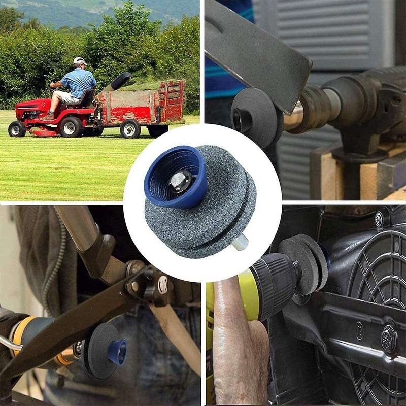 Double Layer Mower Blade Sharpener for Any Power Drill/hand Drill