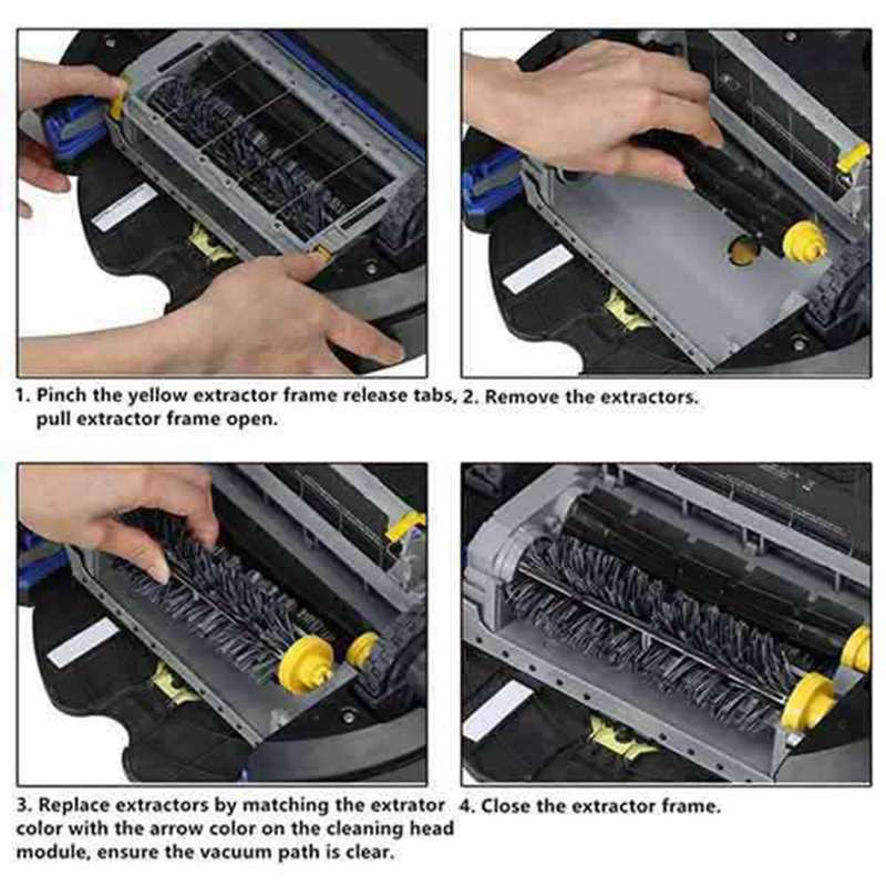 Hepa Filter Main Side Brush for Irobot Roomba 600 Series Robot