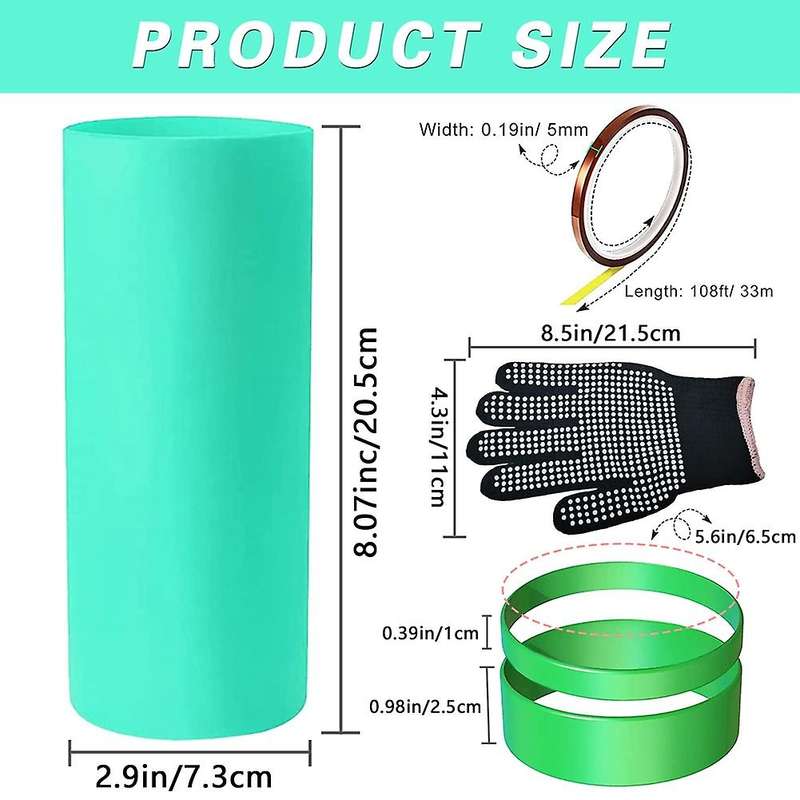 Sublimation Blanks Silicone Kits for 20oz Skinny Straight Cups