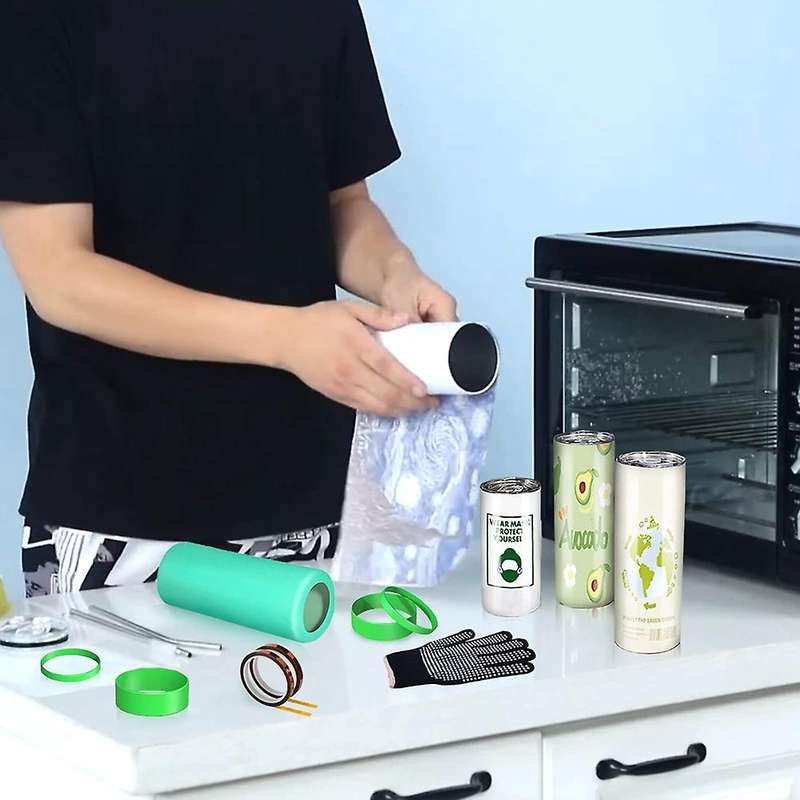Sublimation Blanks Silicone Kits for 20oz Skinny Straight Cups