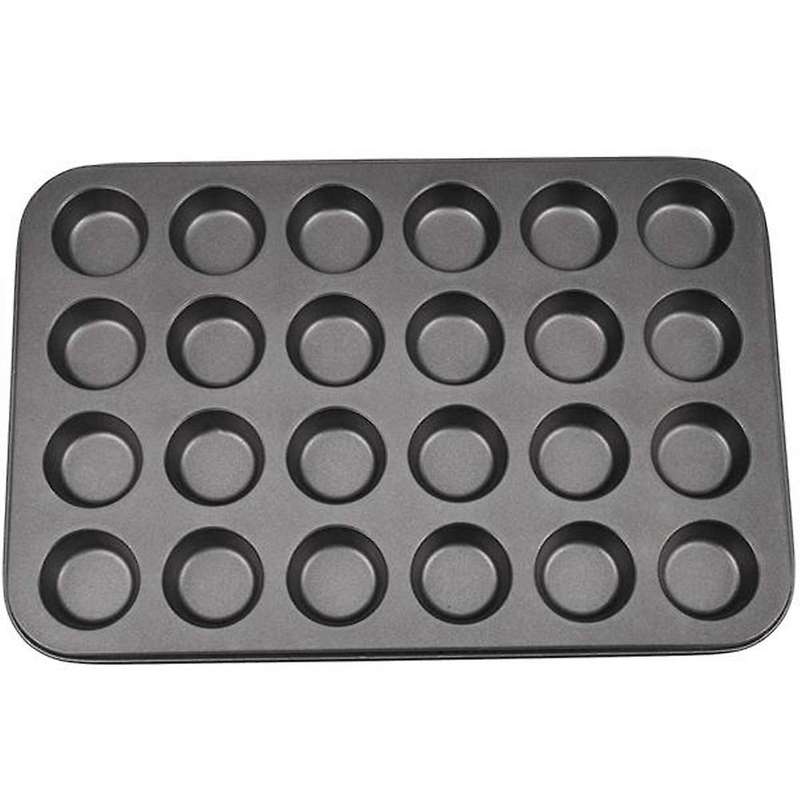 Nonstick Carbon Steel Mini Muffin Cupcake Macaroon Pan 24 Cup Cavity