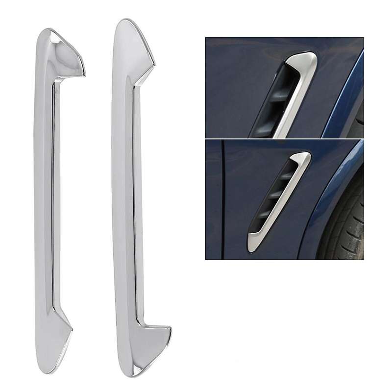 For-bmw X3 2018-2022 Car Side Fender Air Flow Vent Cover Trim Siver