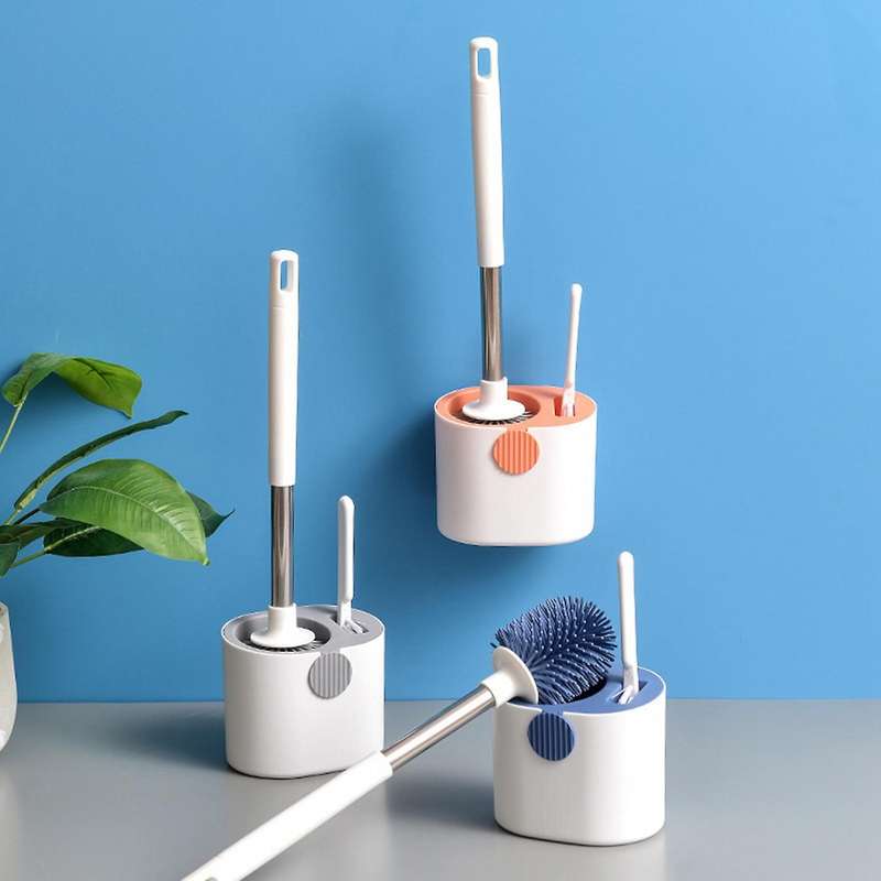 Toilet Cleaning Tools with Base Home Cleaning Brush for Bathroom B
