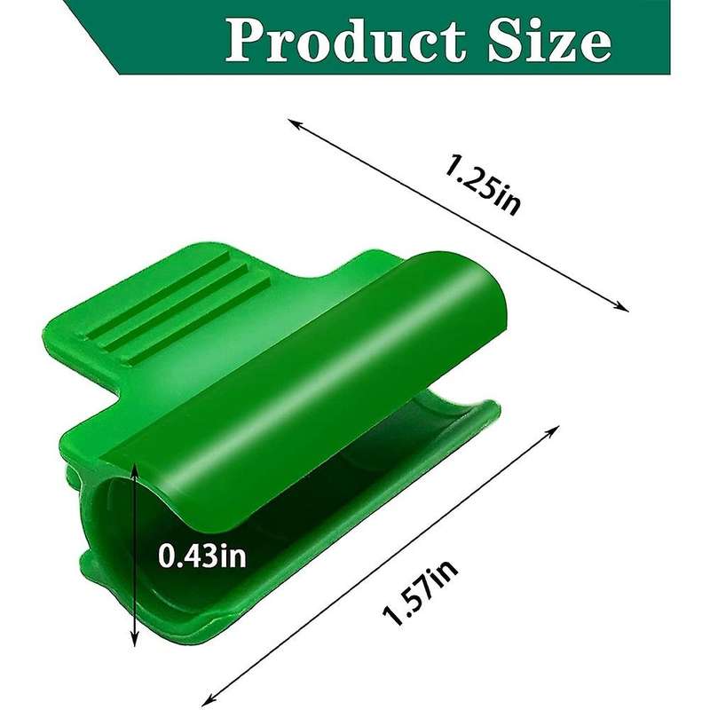 60pcs Greenhouse Clamps-0.43 Inch Row Cover Shed Film Shading Net