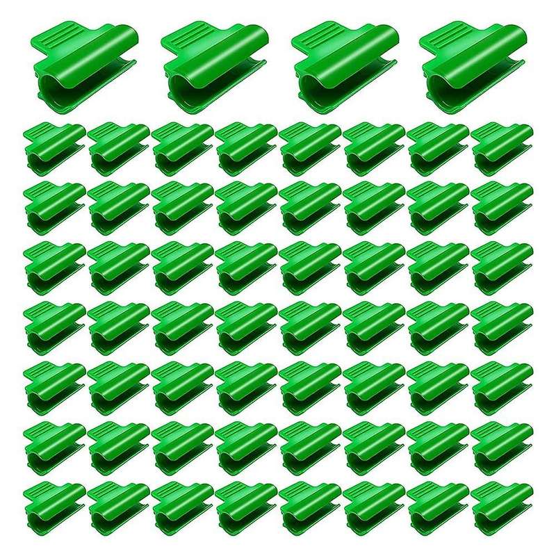 60pcs Greenhouse Clamps-0.43 Inch Row Cover Shed Film Shading Net