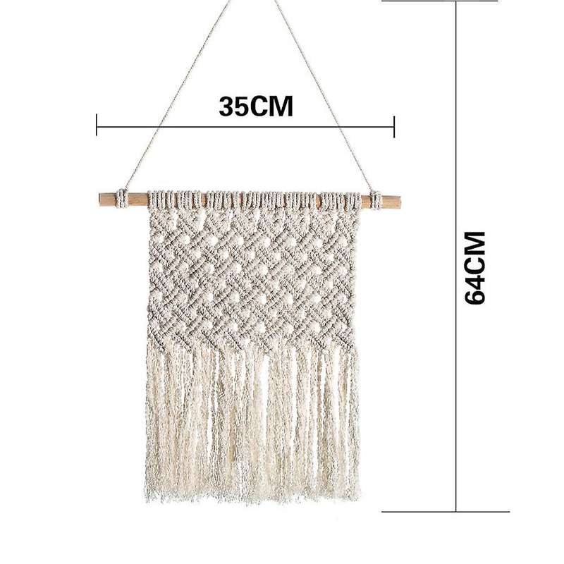 Macrame Wall Hanging Art Woven Home Decor, for Bedroom Decoration