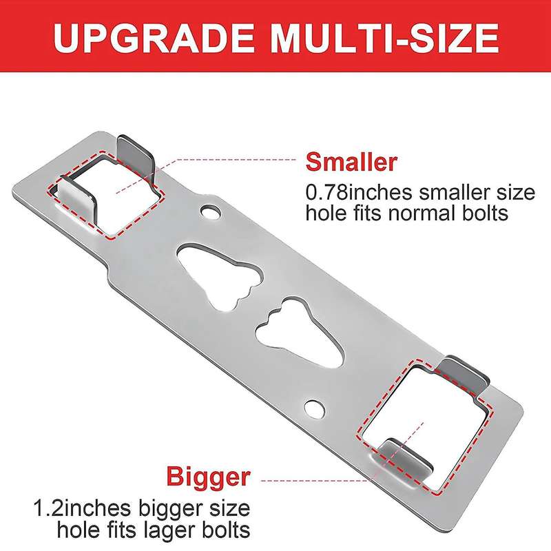 2 Pack Portable Door Lock Solid for Safety In Hotel Apartment B