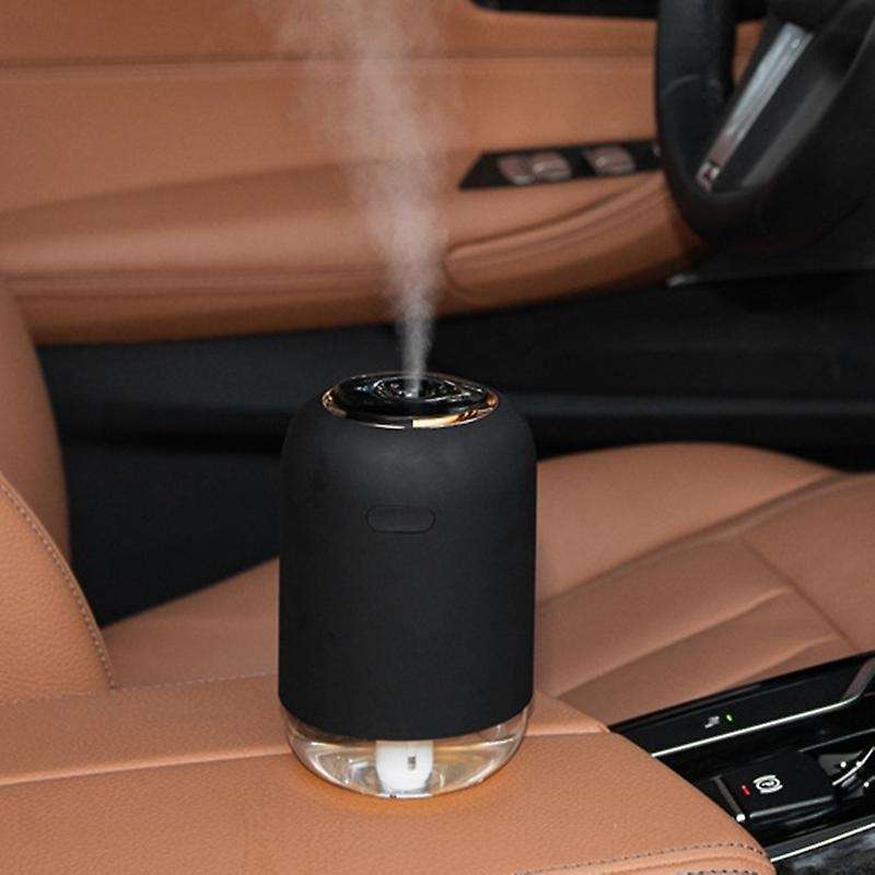 200ml Air Humidifier Essential Oil Diffuser with Led Night Lamp Black