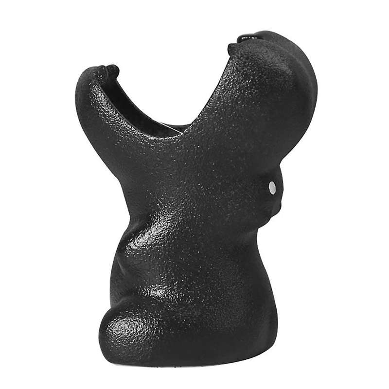 Cartoon Hippo Ceramic Flower Pot for Home Decor Flowerpot Black