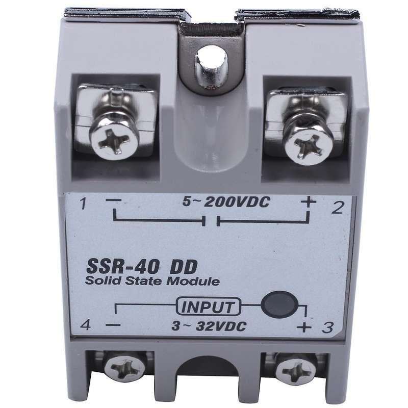Single Phase Solid State Relay Dc-dc Ssr-40dd 40a White+silver