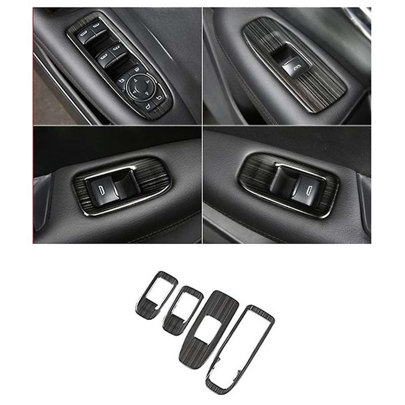 For Cadillac Xt5 2016-2019 Car Window Lift Switch Panel Trim.black