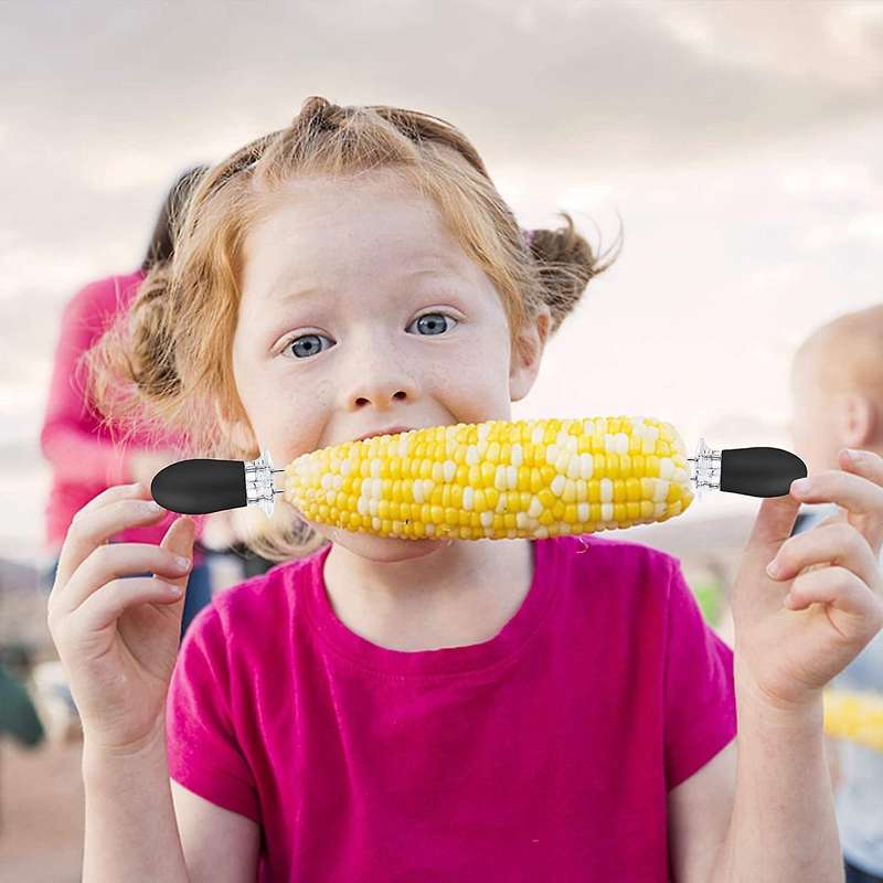 20pcs/10 Pairs Corn Holders Barbecue Supplies Bbq Fork Skewers