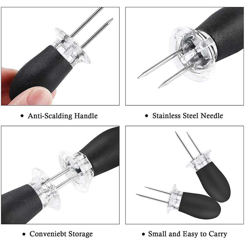 20pcs/10 Pairs Corn Holders Barbecue Supplies Bbq Fork Skewers