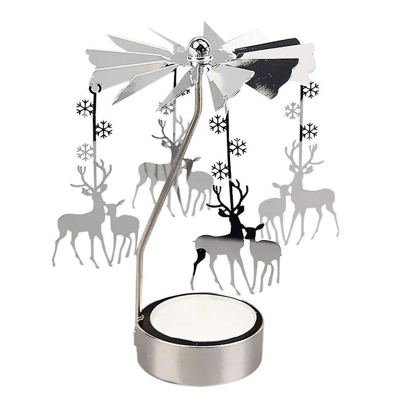 3pcs Metal Tealight Candlestick for Rotating Candlestick Home Decor