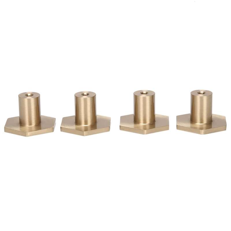 4pcs Modern Wall Hooks Brass for Coats, Jackets, Hats, Scarves, Bags