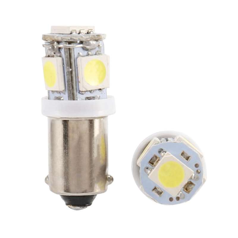 20x Ba9s Lampe Ampoule 5 Leds 5050smd Lumiere Blanc Pour Voiture