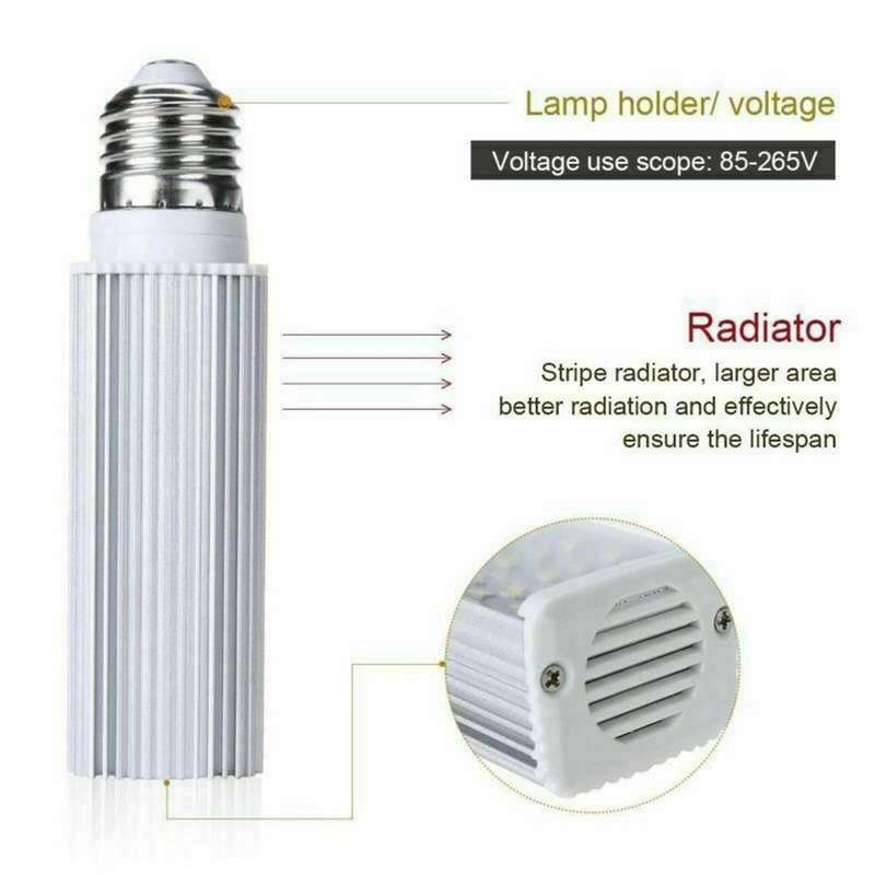 White Plant Aquarium 7w Grow Light Led Tank Fish Coral Bulb E27 Lamp