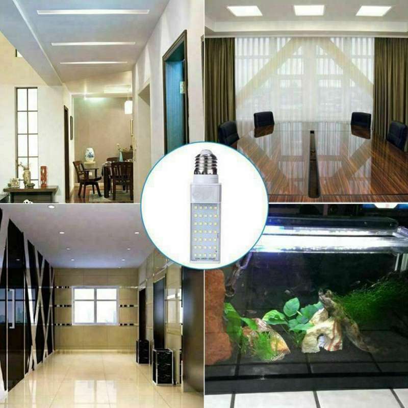 White Plant Aquarium 7w Grow Light Led Tank Fish Coral Bulb E27 Lamp