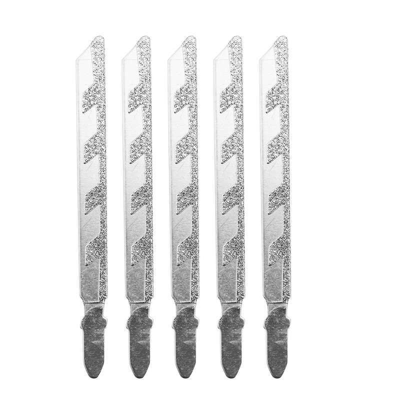 5pcs 101mm 4 Inch T Shank Jigsaw Blades Diamond Masonry Granite Tile