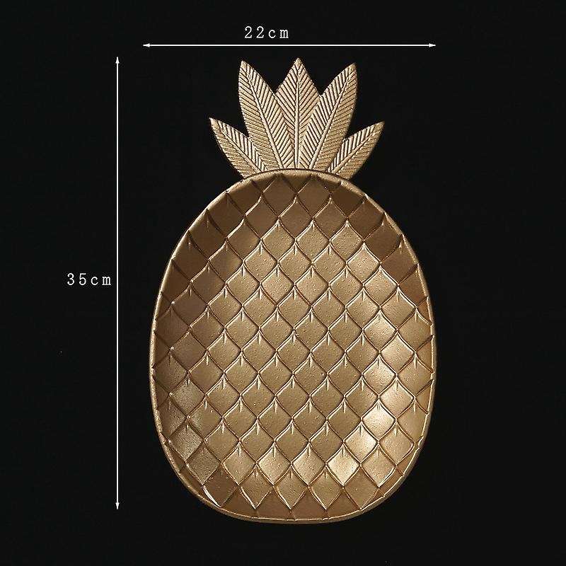 Decorative Tray Gold Pineapple Serving Tray Jewelry Pallet (large)