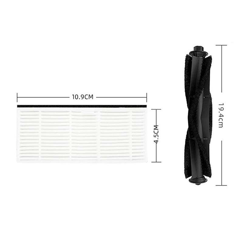 Main Brush Side Brush Hepa Filter Robot Vacuum for Lydsto R1