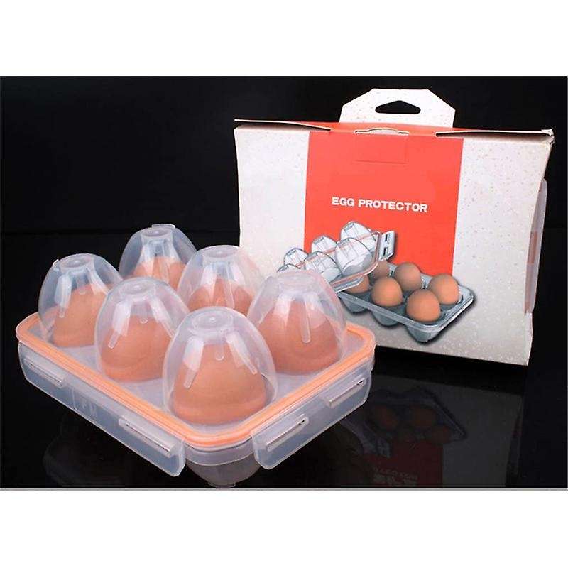 Portable Camping and Leakproof 6 Eggs Carrier Container Case