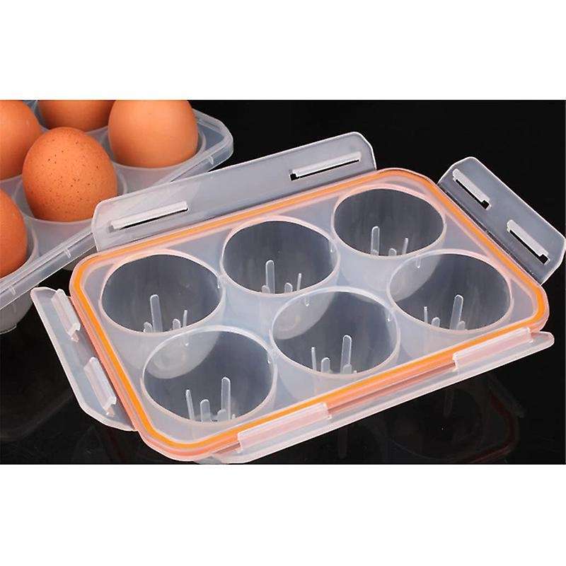 Portable Camping and Leakproof 6 Eggs Carrier Container Case