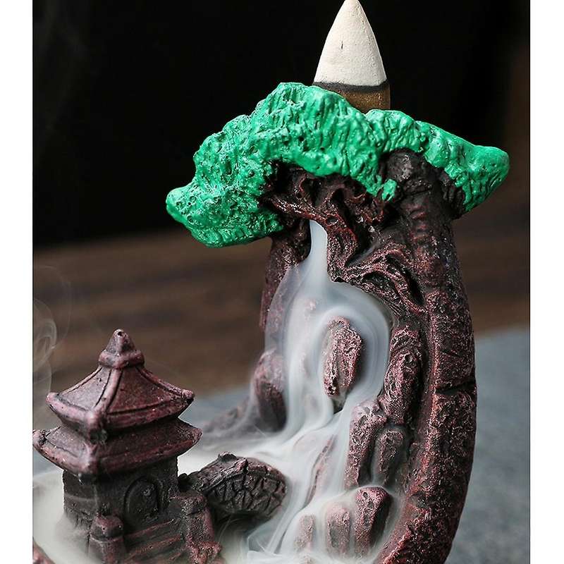 Reflux Incense Holder Ceramic Backflow Waterfall Smoke Home Decor