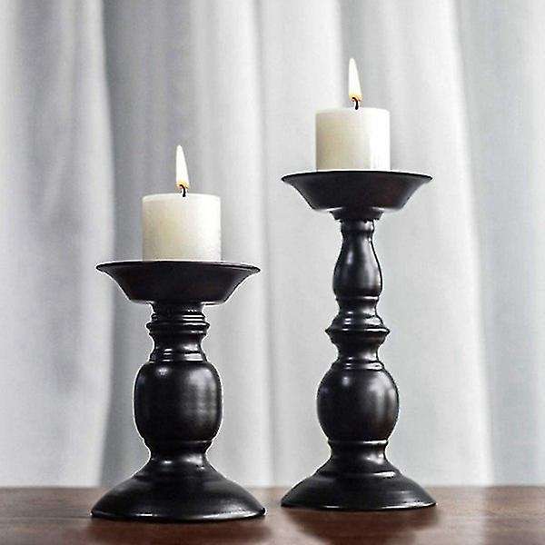 Black European Metal Candlestick Wedding Party Decoration Gifts-b