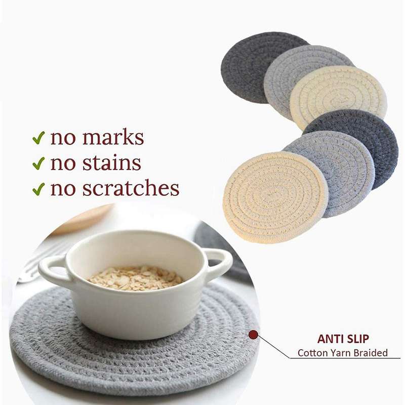 12 Pcs Coasters for Drinks, Handmade Braided Drink Coasters,coasters