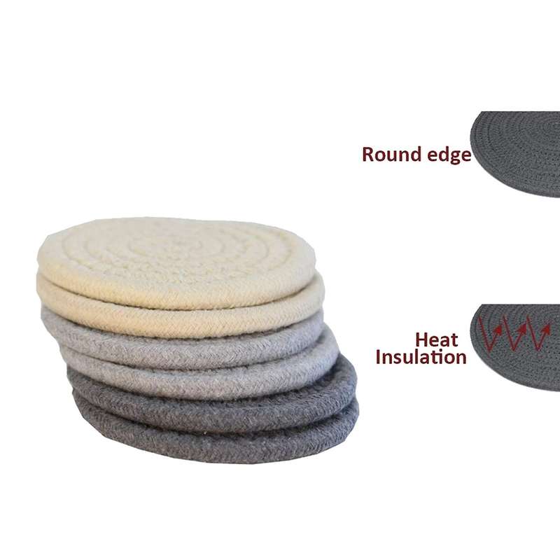 12 Pcs Coasters for Drinks, Handmade Braided Drink Coasters,coasters