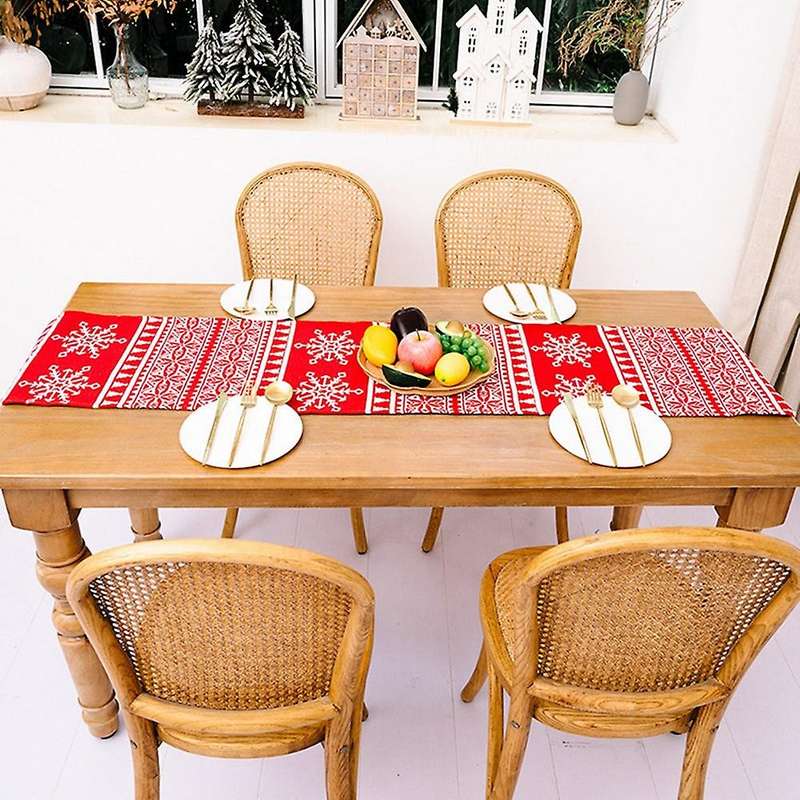 Christmas Table Runner - Holiday Table Runners for Dining Room, E