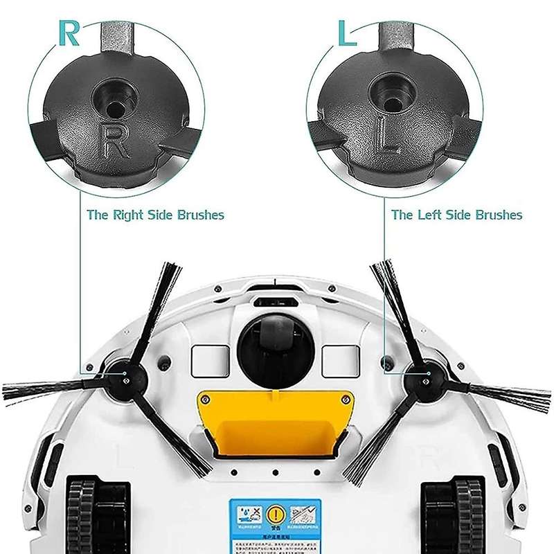 Replacement Vacuum Cleaner Parts Filters Side Brushes for Ilife V3