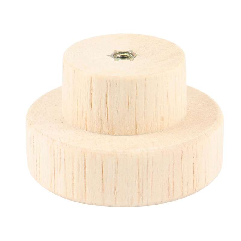 10pcs Wood Round Pull Knobs for Cabinet Drawer Handle Furniture M