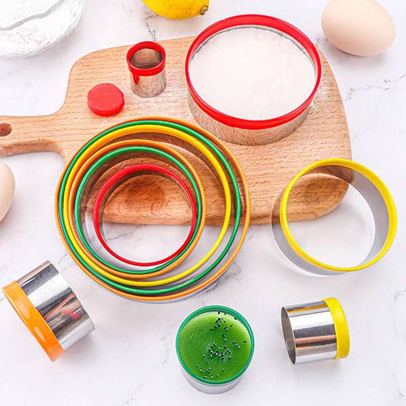 12pcs Stainless Steel Biscuit Mould Set Fondant Biscuit Cutting Mould