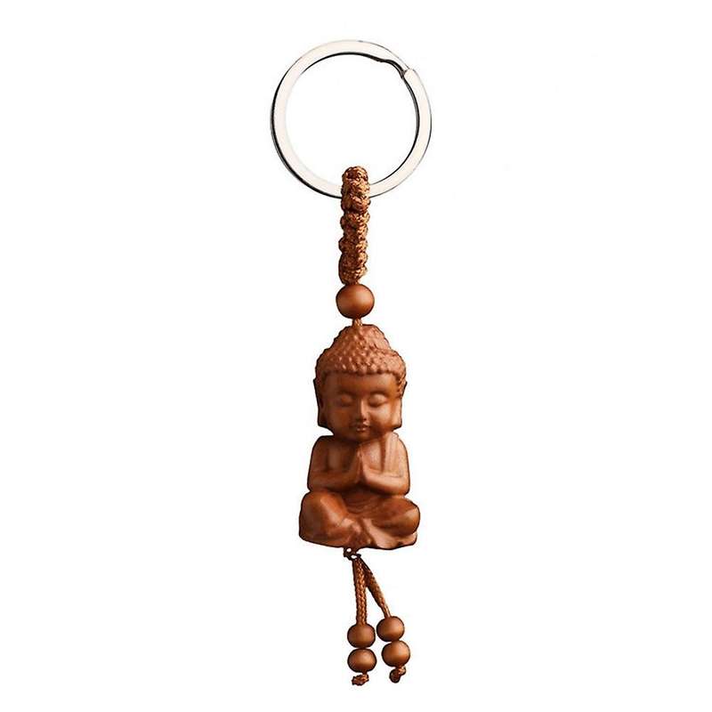 Wooden Three-dimensional Engraving Keychain for Diy Car Accessories