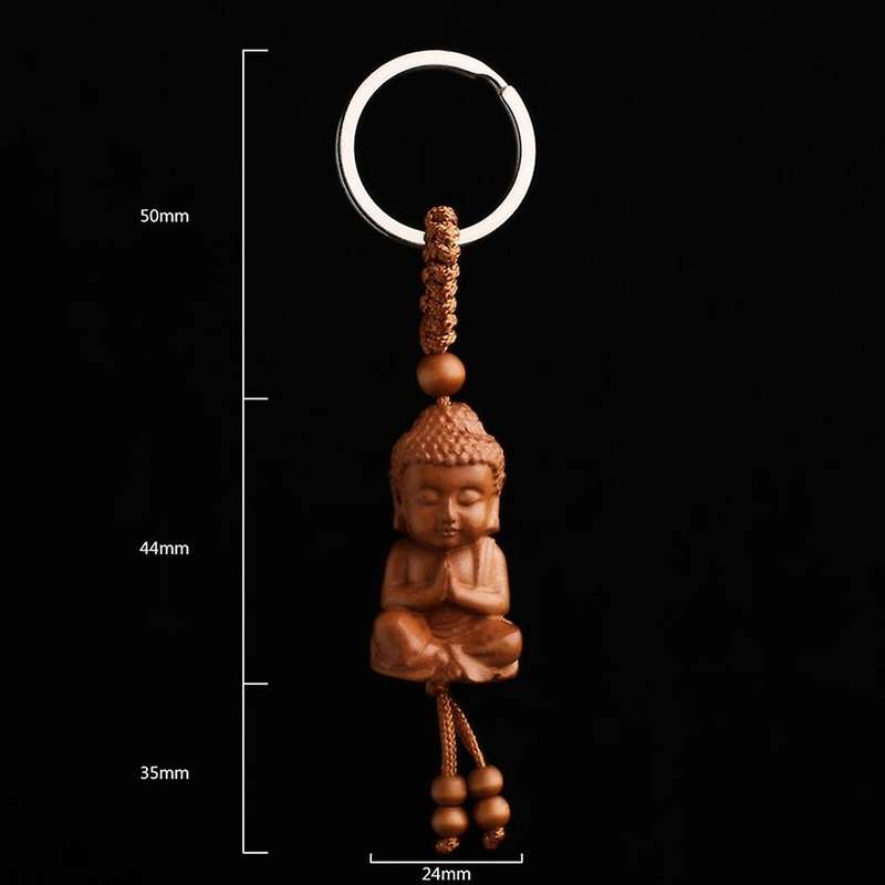 Wooden Three-dimensional Engraving Keychain for Diy Car Accessories