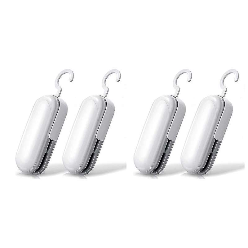 4pcs Mini Bag Sealer, Heat Seal Portable Heat Vacuum Sealers,b