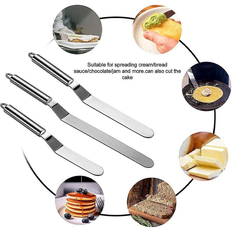 Angled Patisserie Spatula, for Icing Cake, Cupcakes and Pastries