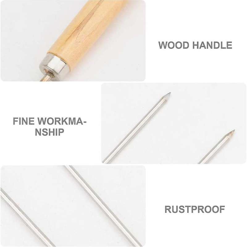 10pcs Stainless Steel U- Shaped Barbecue Forks Fork Roasting Sticks