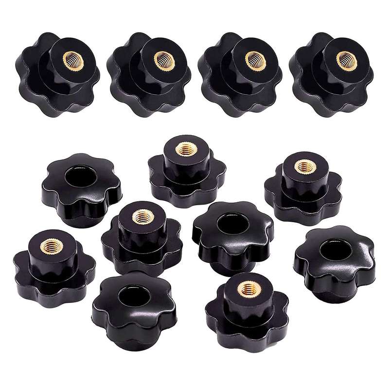 15pcs Star Shape Hand Knobs Grip Kit for Mechanical Equipment (m8)